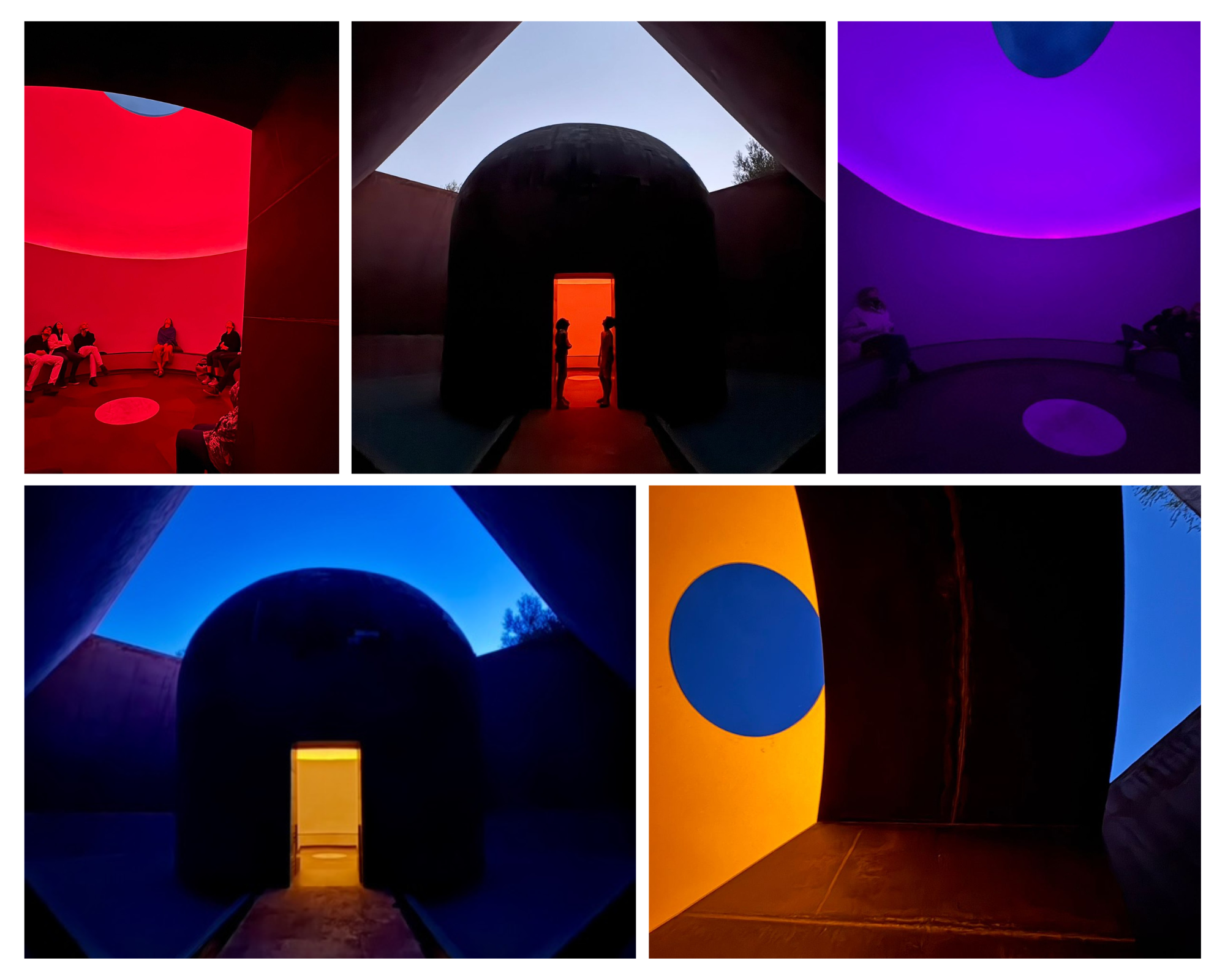 Secuencia lumínica de James Turrell. Secuencia lumínica de James Turrell.