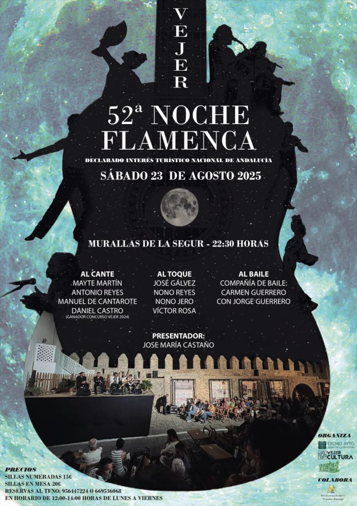 Cartel de la 53 Noche Flamenca de Vejer